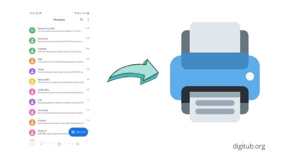 How to Print Text Messages from Android Device
