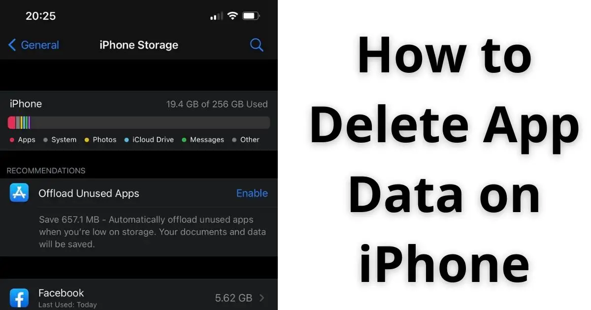 how to delete app data on iphone 12